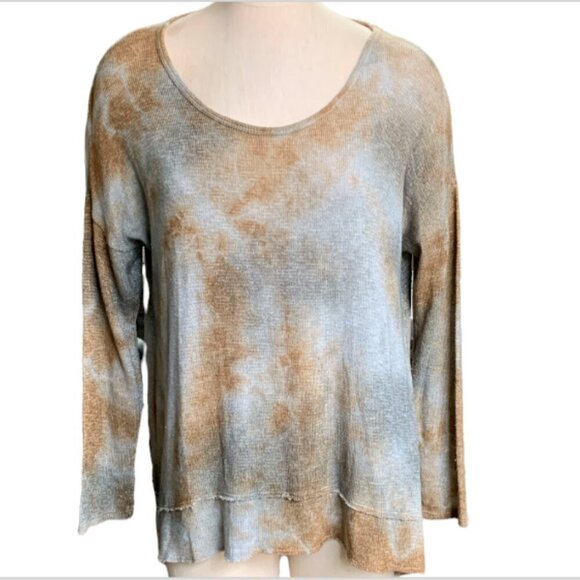 T Party Slouchy Knit Top Tie Die BOHO Lagenlook Sz L #23J - Picture 1 of 8